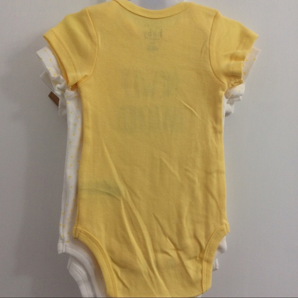 Rae Dunn baby set of 3 onesies - Picture 4 of 6